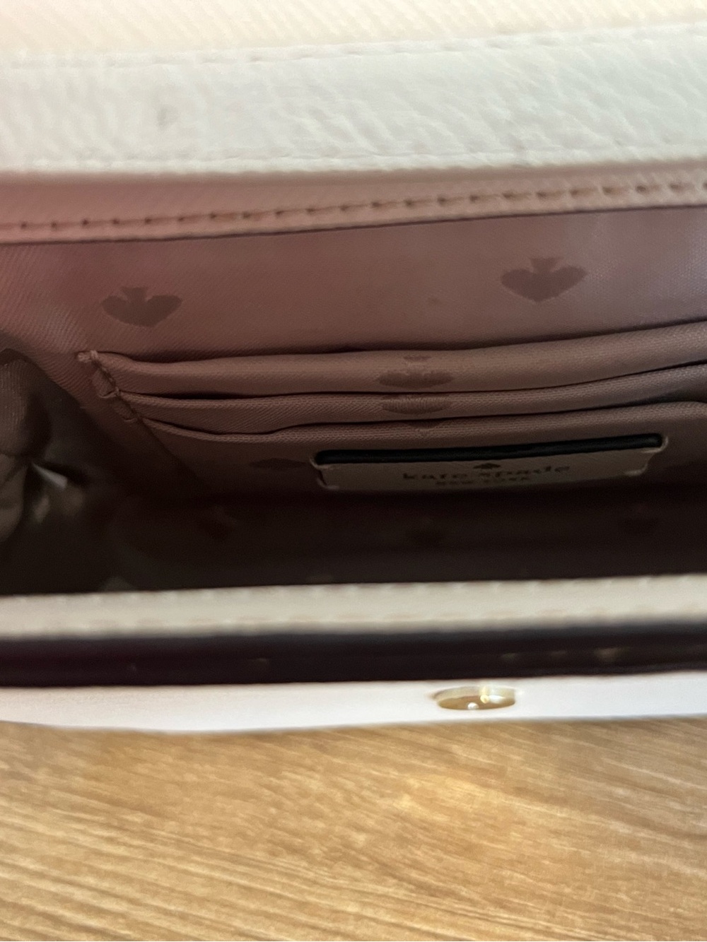 Kate Spade Staci Square Saffiano Leather Top Handle Crossbody Bag White - Picture 11 of 14